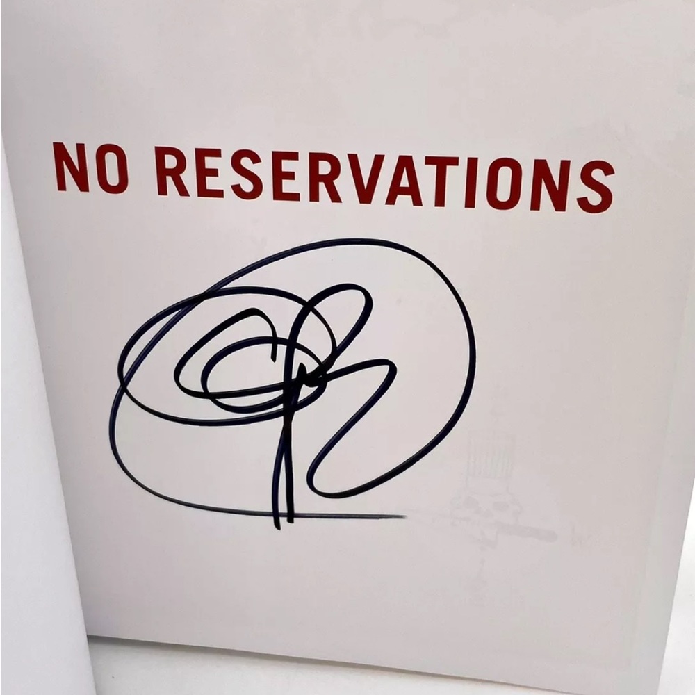 Signed - No Reservations Anthony Bourdain 2007 Hardcover Book First Edition Rare